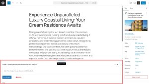 3WART Content Optimization Assistant and SEO